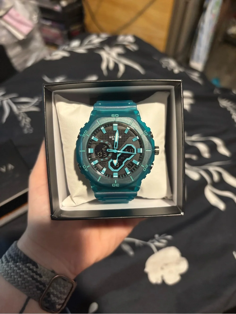 Activa X Invicta Digital Men's Watch - 48mm. Teal. Blue (ACW8120-004)